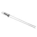 Grilled Skewers-32.5 Cm Double-pronged Barbecue Skewer with Push Rod