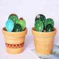 Ceramic Rice Spoon Cute Cactus Shape Cute Kitchen Tool with Base B