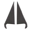 Car Soft Carbon Fiber Rear Inner C-pillar Triangle Cover Trim