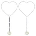 Heart Balloon Balls Stick Stand,balloon Holders with Plastic Stand
