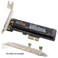 1pc Nvme Pcie M.2 Ngff Ssd to Pcie X1 Adapter Card with Bracket