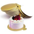 Mini Golden Cardboard Cake Base,100 Pieces Cake Plate Cardboard Base