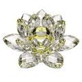 Yellow Crystal Flower Ornaments Crystal Lotus Interior(small)