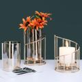 Candle Holder Pillar Candles Tea Light Holder Glass for Table L