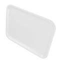 10 Inch Lang Rechteckform Servier Tablett Aus Kunststoff Weiss