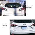 2x Red Evil M Logo Emblem Badge Decal for Mazda All Model Car Body