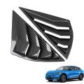 Car Carbon Fiber Rear Window Triangle Louver Shutter Cover Trim