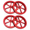4pcs Red Metal Leveling Large Nut M4 Is Suitable for Anet Creality