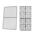 Titanium Charcoal Bbq Grill Barbecue Net Camping Outdoor Grill Net
