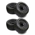 4pcs 130mm 1/10 Monster Truck Rubber Tire Tyre 12mm Wheel Hex