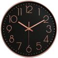 Large Digital Wall Clock for Room Decor Round Atomic Mute 12inch