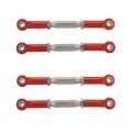 4pcs Metal Adjustable Steering Linkage Servo Link Pull Rod,1