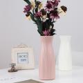 Nordic Flower Vase Home Plastic Vase Imitation Ceramic Flower Pot,a