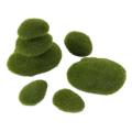 30pcs 3 Size Artificial Moss Rocks Decorative, Green Moss Balls