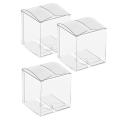 Clear Favor Boxes 3 X 3 X 3 Inch Plastic Gift Boxes Transparent Boxes