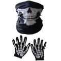 Halloween Mask Scary Skull Chin Mask Skeleton Ghost Gloves