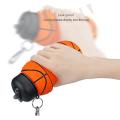 550ml Sports Silicone Water Bottle for Adult Children(basketball)