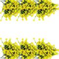 40 Bunches Of Artificial Flowers for Outdoor Decoration (yellow)