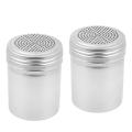 (set Of 2) Dredge Shakers 10 Oz, Stainless Steel Spice Shakers Baking