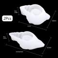2pcs Mirror Stereo Conch Silicone Mould Diy Crystal Shell Storage Box