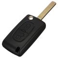 2 Button Key Cover Cover Housing Key Remote for Control Citroen C1