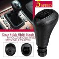 Leather Gear Shift Knob Shifter Lever for Mercedes Benz C Class W202