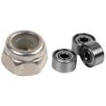 50pcs M2 Zinc Plated Self-locking Nylon Insert Hex Lock Nuts