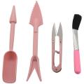 12 Pieces Mini Garden Hand Transplanting Succulent Tools (pink)