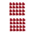 Lot Of 40 Candy Box Heart Candy Paper Box Gift Box for Wedding - Red