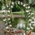 Artificial Silk Fake Flowers Garland for Wedding Home Party Garden