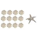 8 Pack Starfish Rhinestone Napkin Ring for Wedding Party Table Dcor