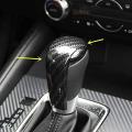 3x Carbon Fiber Gear Shift Knob Cover Trim for Mazda 2 3 6 Cx-3 Cx-5