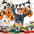9 Pcs Motorcycle Birthday Decorations Honeycomb Centerpieces