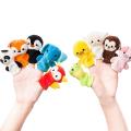 1pcs Finger Puppets Biological Animal Puppet Plush Toys Child F
