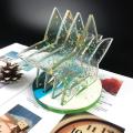 5pcs Five-pointed Star Coaster Bracket Silicone Mold Diy Coaster