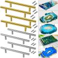 18 Pcs Gold Silver Handles Hardware Stainless Steel Drawer Pulls