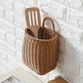 Hand-woven Storage Baskets Rattan Hanging Basket with Handle Decor A