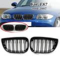 Front Kidney Double Line Sport Grill For-bmw E81 E87 1 Series 2004-07