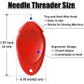 Needle Threader for Hand Sewing, Plastic Wire Hook Simple Threader