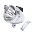 Bicycle Hat Front Light Retro Headlights Metal Silver 6led Waterproof