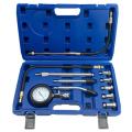 Fuel Pressure Tester Gauge Kit Gasolines Manometer Tool Set for Auto