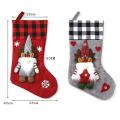 Christmas Stockings with 3d Santa Claus, 2 Pack for Family Decoration