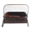 Chinese Style Bamboo Weave Storage Basket Tea Set Storage Box A