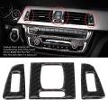 3pcs Vent Outlet Trim Cover Sticker For-bmw F30 F32 F32 3 4 Series Gt