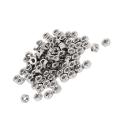 Metric M4 Hex Nut 304 Stainless Steel Fastener Din 934 100pcs