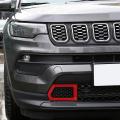 For Jeep Compass 2021 2022 Car Front Bumper Grille Cover,red