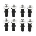 2 Pairs Expanding Rubber Screw Top Nuts Blind Hole Hinges 4pcs