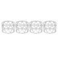 12pcs Hollow Out Napkin Rings Household Metal Napkin Holder Adornment