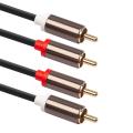 2rca to 2 Rca Coaxial Audio Cable 3.5 Jack Stereo Rca Audio Cord 1m