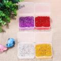 12 Pack Clear Plastic Beads Storage Containers Box with Hinged Lid
